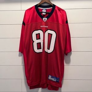 Vintage Reebok Texans Andre Johnson #80 Jersey Red XL